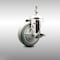 Service Caster 4 Inch 316SS Gray Polyurethane Swivel 3/8 Inch Threaded Stem Caster with Brake SCC-SS316TS20S414-PPUB-TLB-381615 - alternate 1